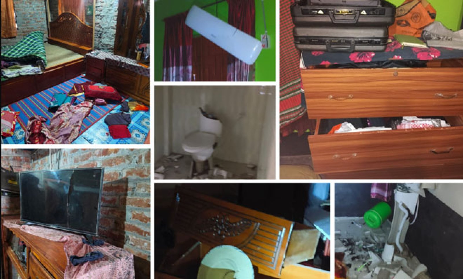 রাজশাহীতে যুবলীগ-ছাত্রলীগের তিন নেতাকর্মীর বাড়িতে হামলা-ভাঙচুর-লুটপাট